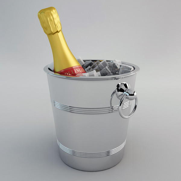 maya champagne ice bucket - Champagne Ice Bucket by happy3D
